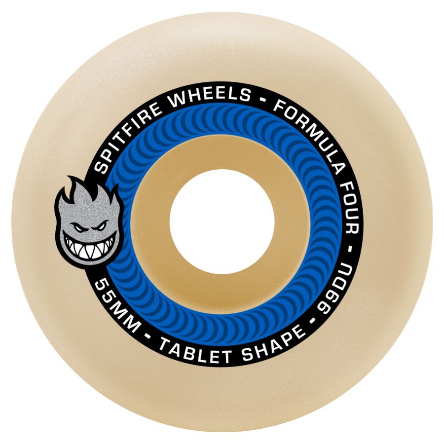 Spitfire Formula Four Tablet 99a Skateboard Wheels White/Blue 