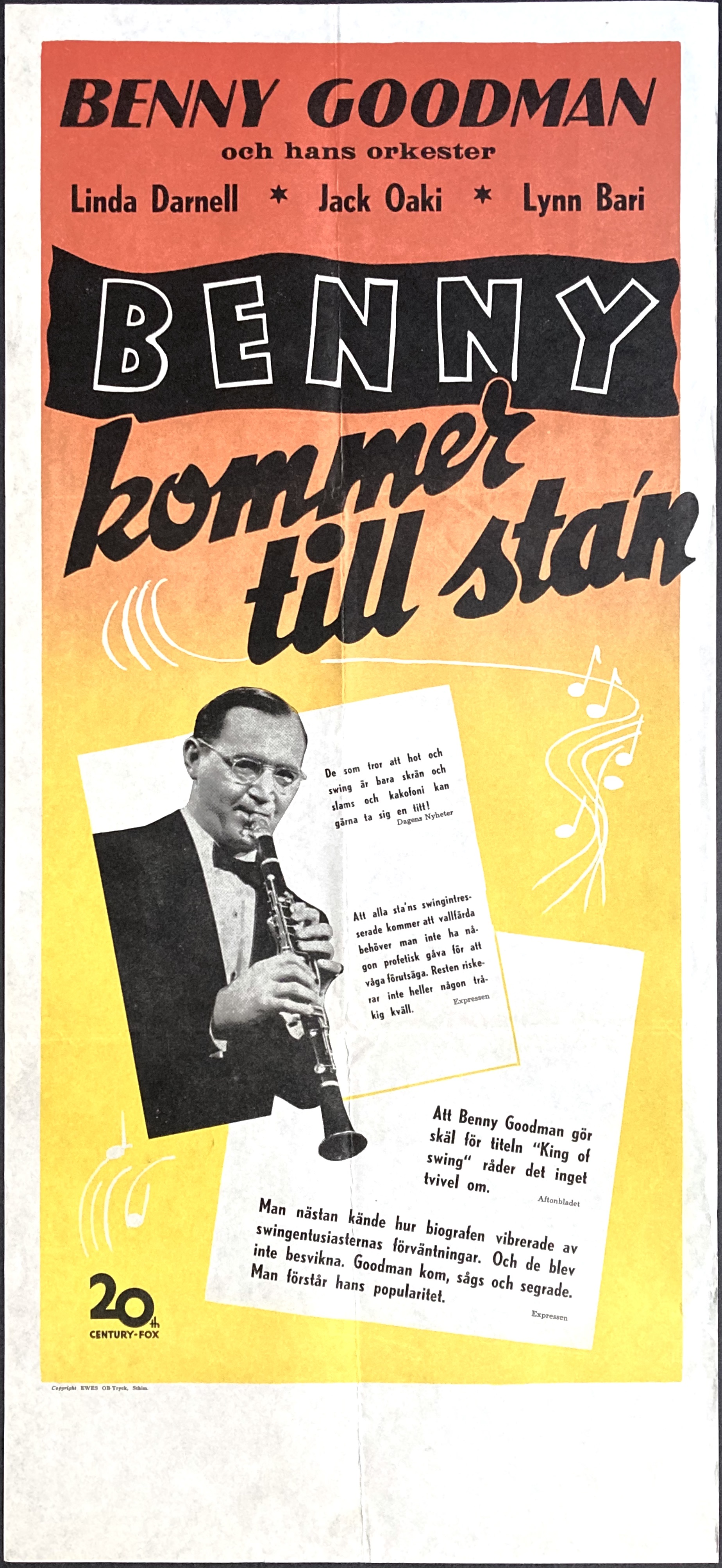 BENNY KOMMER TILL STAN (1944)