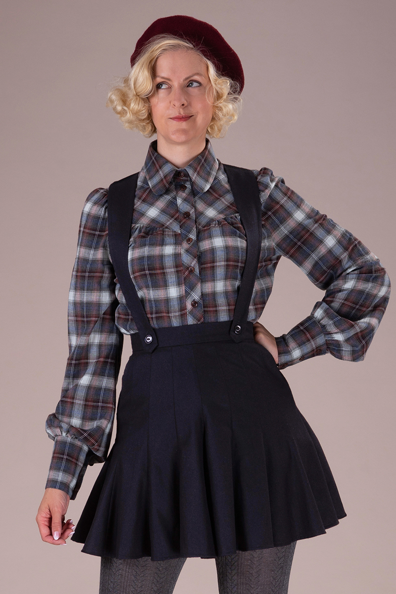 The Pinafore Skorts. Black emmy design