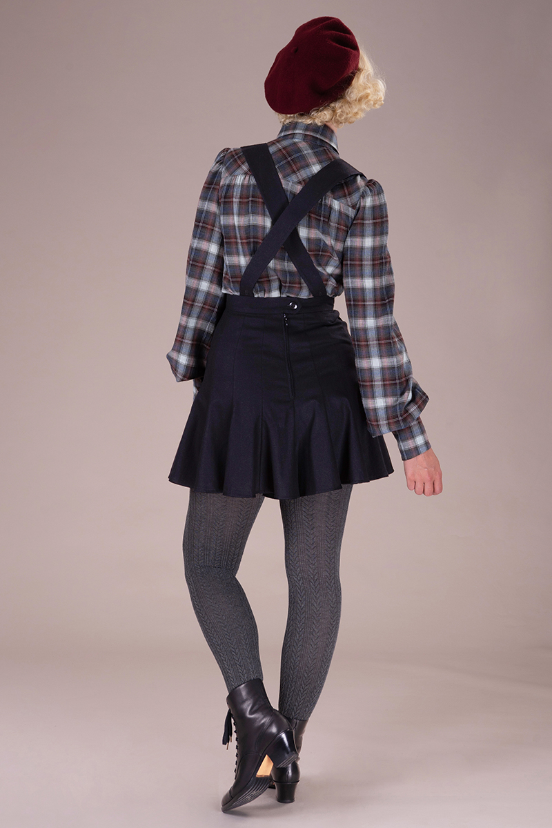 The Pinafore Skorts. Black - emmy design