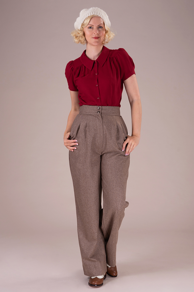 The Good Old Grandpa Pants. Soft brown melange - emmy design