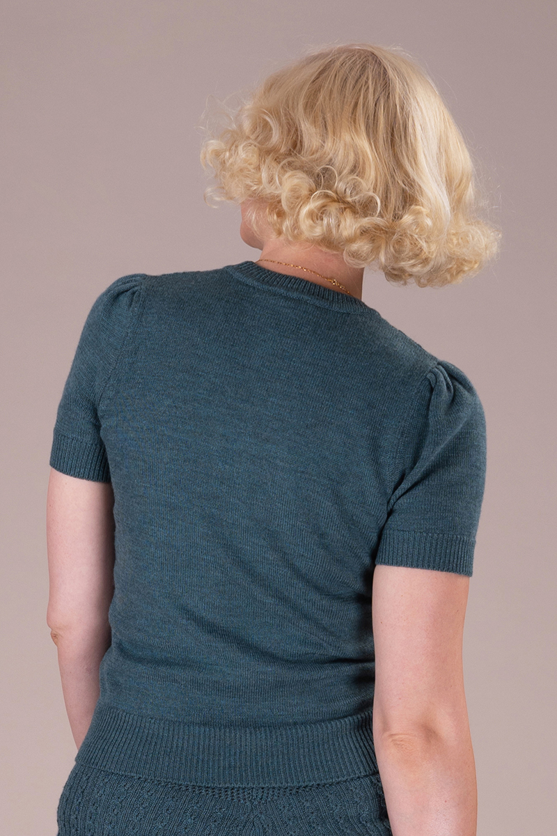 The Sweater Girl s Staple Sweater. Teal
