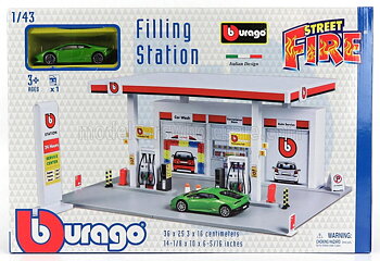Diorama Bensin Station  1:43    Burago