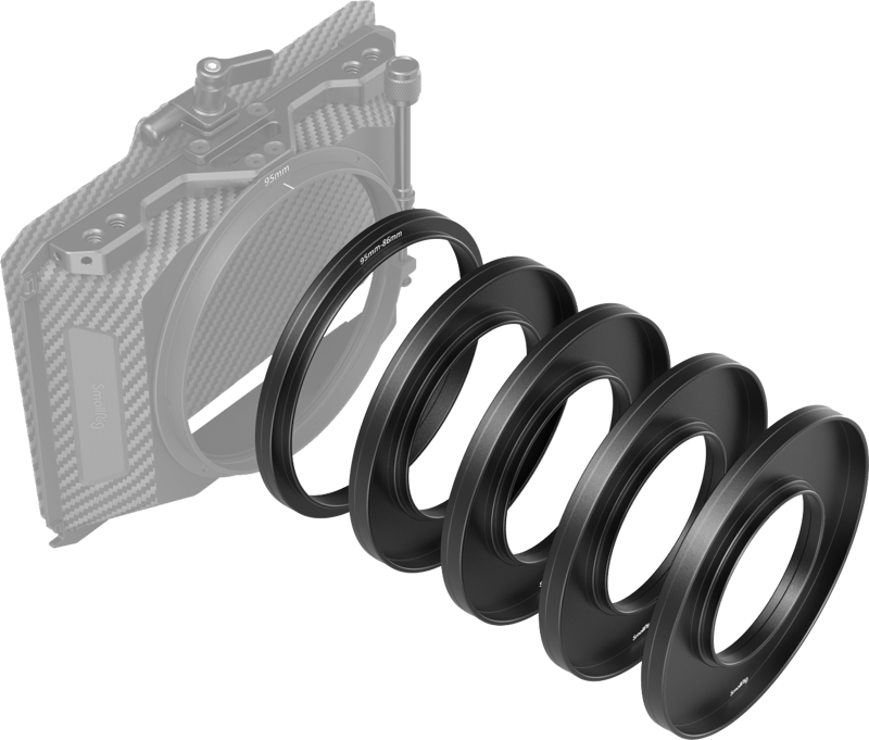 SmallRig 3383 Adapter Rings Kit (52, 55, 58, 62, 86mm) For Mini Matte Box - 2