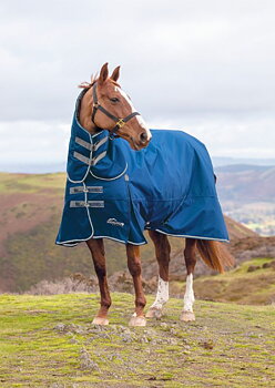 Shires Highlander Original 200 g Combo Hästtäcke - Navy/Grey 