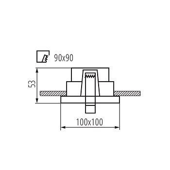 KANLUX Downlight REUL Vit/Svart