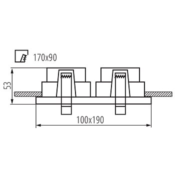 KANLUX Downlight REUL Dubbel Vit/Vit