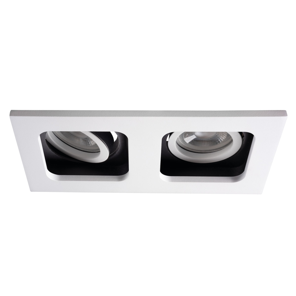 KANLUX Downlight REUL Dubbel Vit/Svart