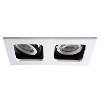 KANLUX Downlight REUL Dubbel Vit/Svart