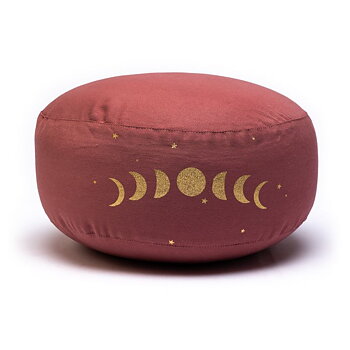 Meditation Cushion Moon Phases Organic Cotton