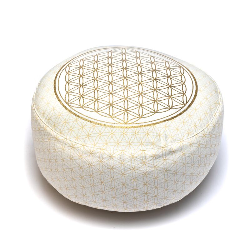 Meditation Cushion Flower Of Life Organic Cotton