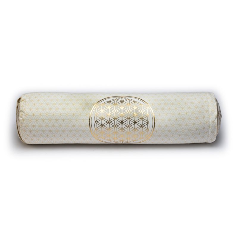 Bolster Round Flower Of Life Organic Cotton - 2