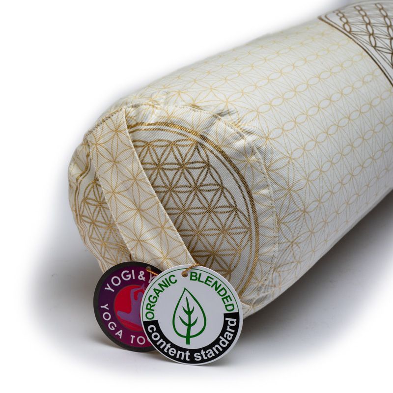 Bolster Round Flower Of Life Organic Cotton - 3