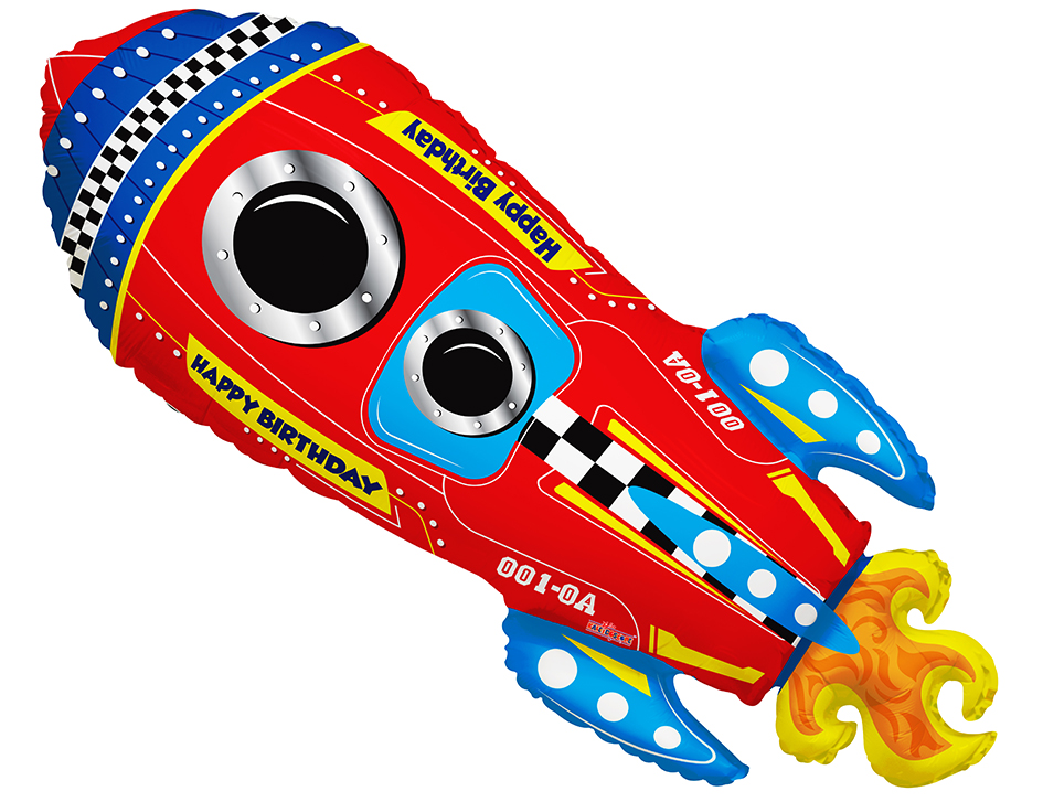 Foil balloon Rocket 71cm