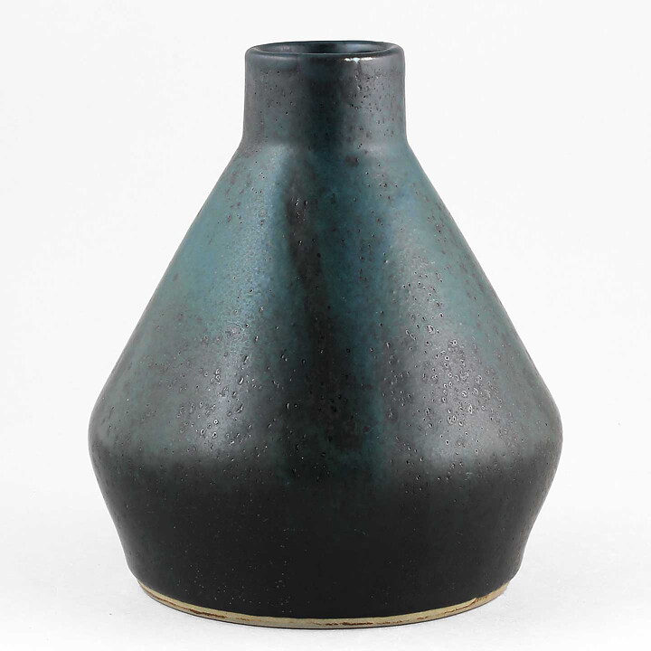 Carl-Harry Stålhane (1960s) Green Sturdy Studio Vase 17 cm