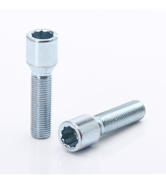 Torx / Torax / Star bolt Hjulbult / Hjulbultar 45mm M12x1,5 Silver - 10st