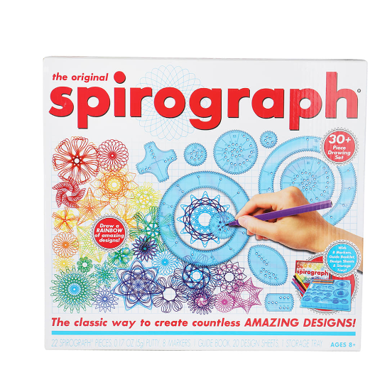 Spirograph set med tusch