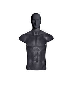 Torso herr, mörkgrå