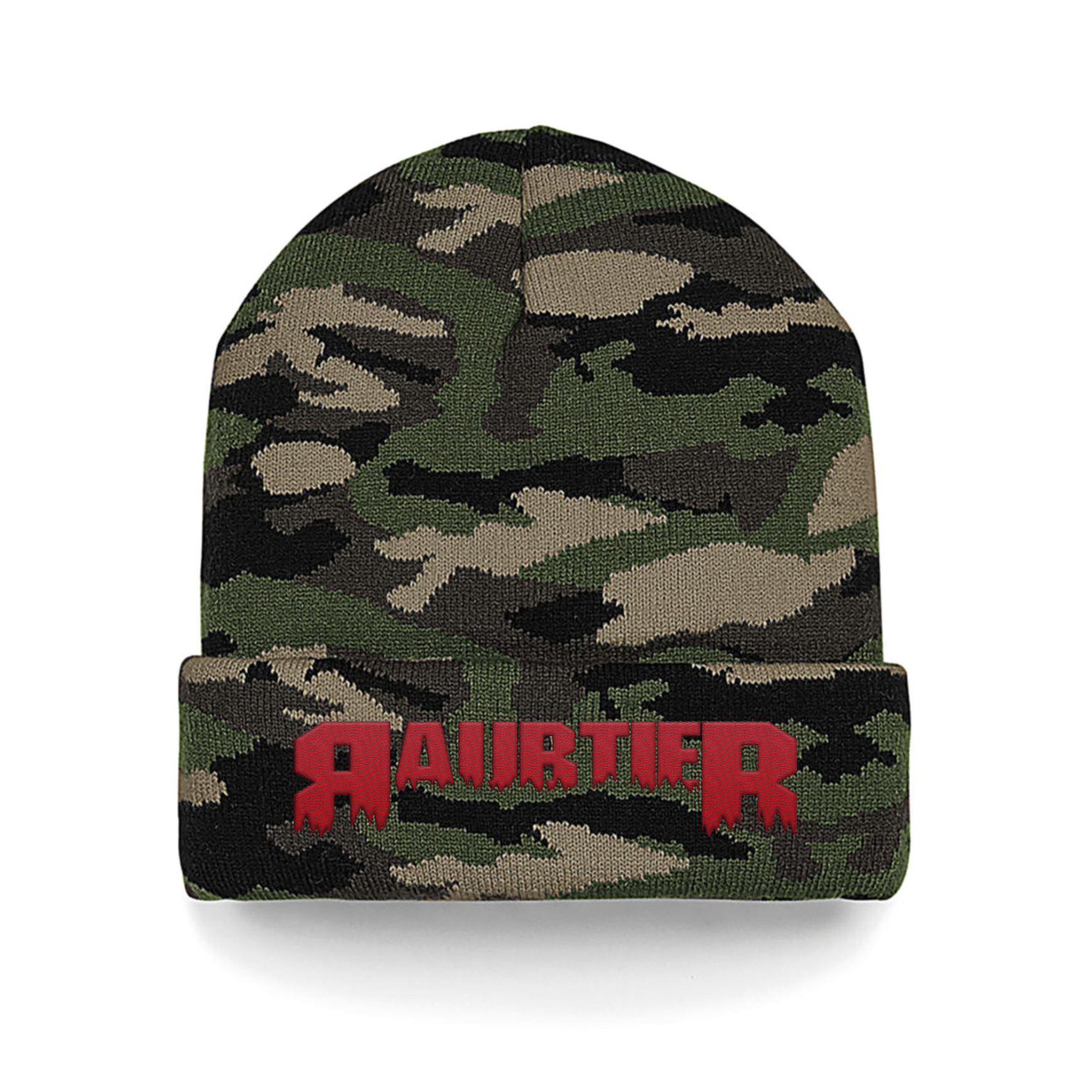 RAUBTIER - CAMO BEANIE, LOGO