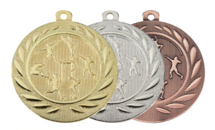 Medaljer 50 mm präglade - Friidrott - Guld, Silver, Brons - 2