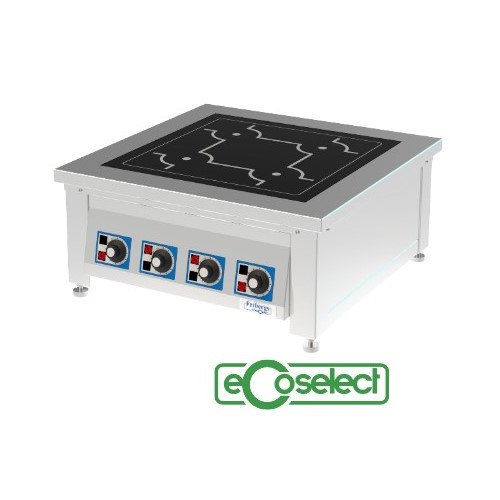 Fribergs - Bänkspis Induktion - FSITB4029 Pro - 4 zoner 16kW - Arbetsyta 4 zoner 220x220mm