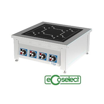 Fribergs - Bänkspis Induktion - FSITB4029 Pro - 4 zoner 16kW - Arbetsyta 4 zoner 220x220mm