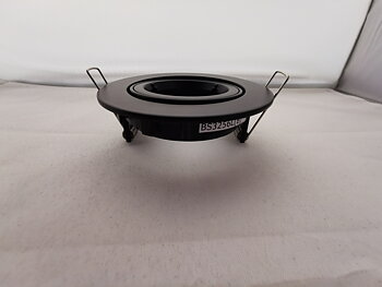 Downlight ställbar Svart 80mm håltagning
