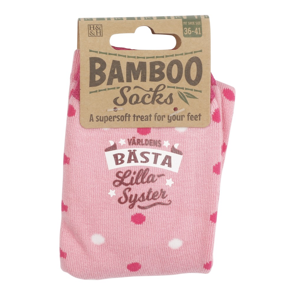 Bambustrumpa Världens bästa lillasyster