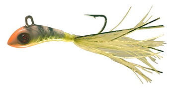 Mikrobalanspirk. Lockande gungande rörelse vid rycken. Utrustad med stark VMC-krok. Väger 3,4 gram. Bra för abborre och ädelfisk