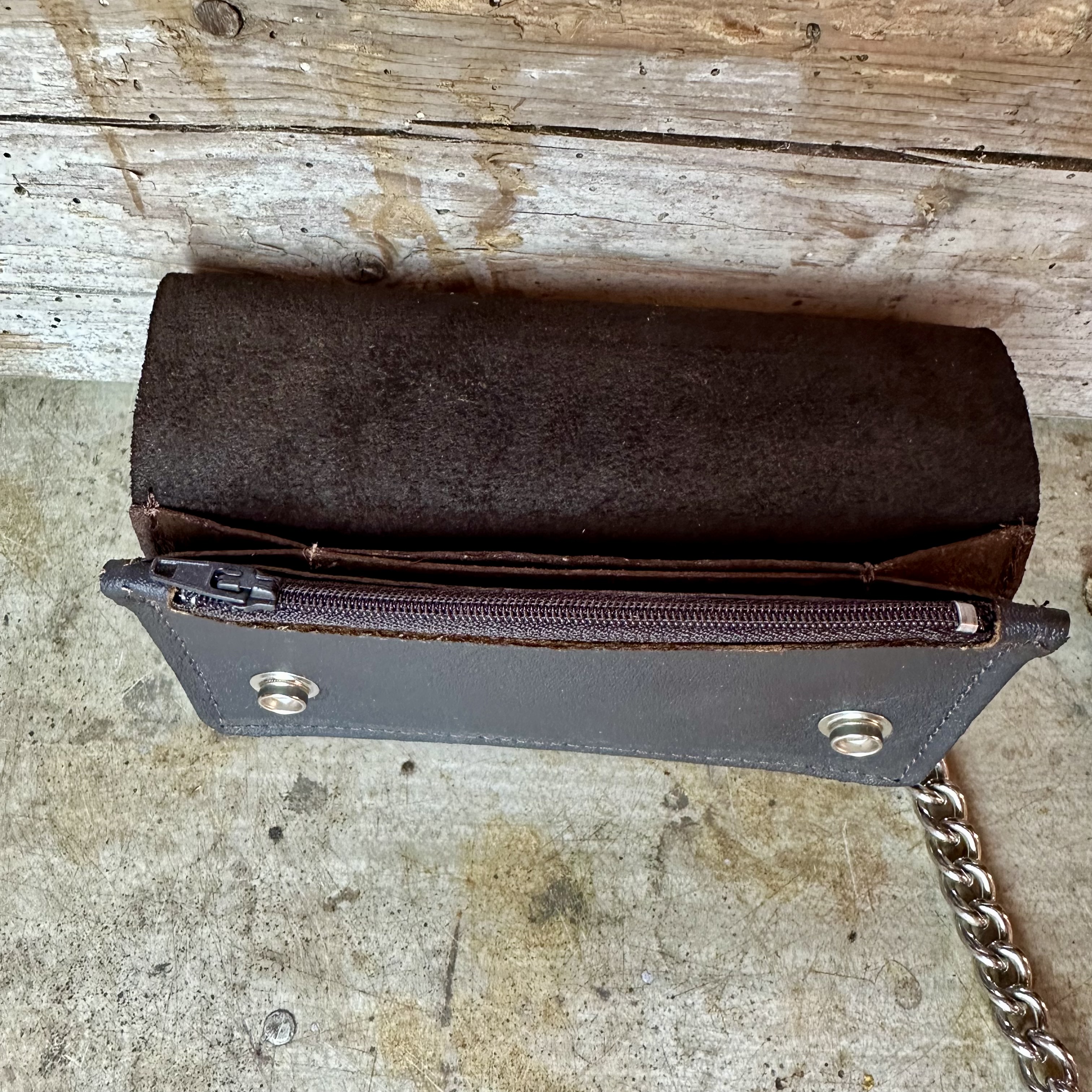 Trucker Wallet med kedja brun  - 3
