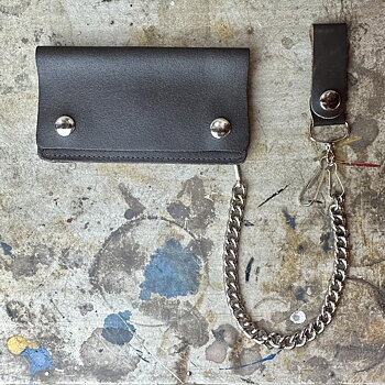 Trucker Wallet med kedja brun 