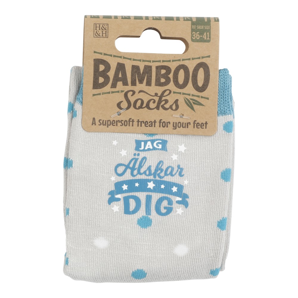 Bambustrumpa Jag älskar dig (Dam)