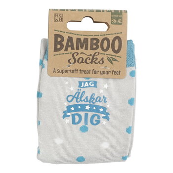 Bambustrumpa Jag älskar dig (Dam)