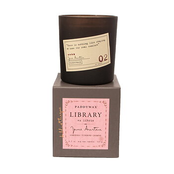 Paddywax : Library Jane Austen - Doftljus i glas Gardenia, Tuberose, Jasmine