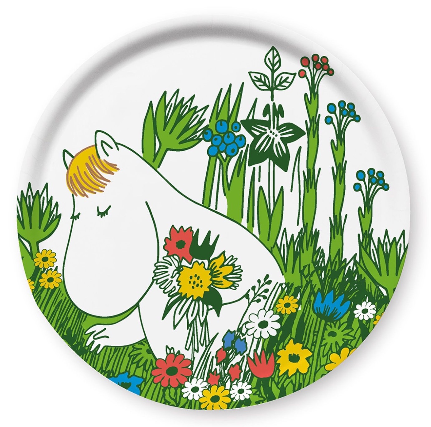 Round Moomin tray - Snorkmaiden Summer