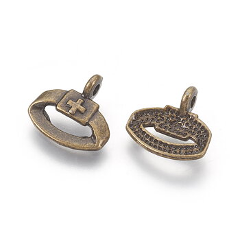 Charm   Nurse Cap, bronze