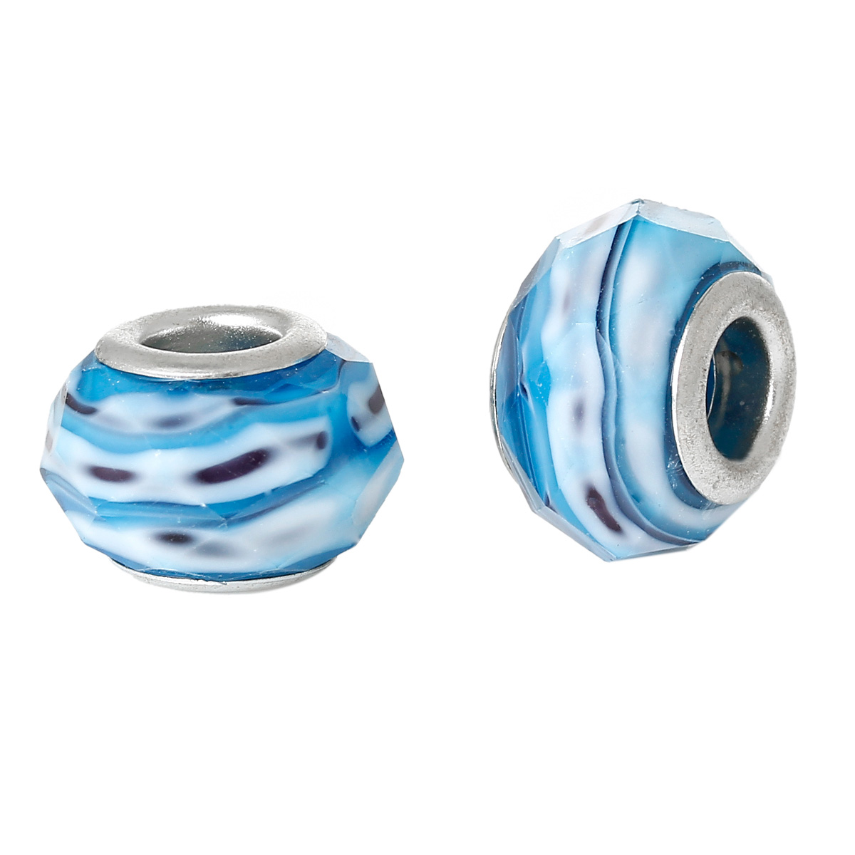 Bead / pendant-  Faceted blue