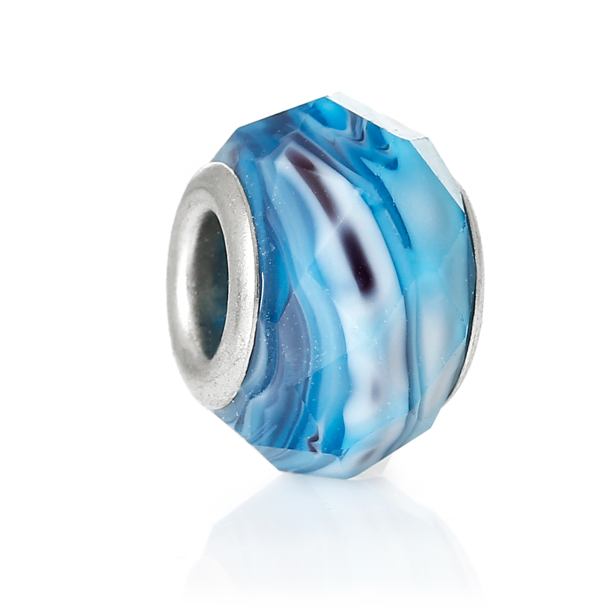 Bead / pendant-  Faceted blue - 2