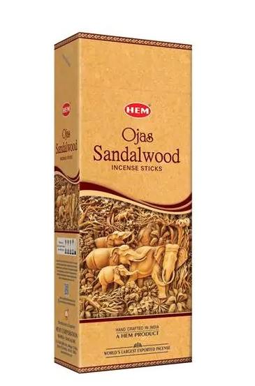 Ojas Sandalwood Rökelse -HEM - Hexagram paket
