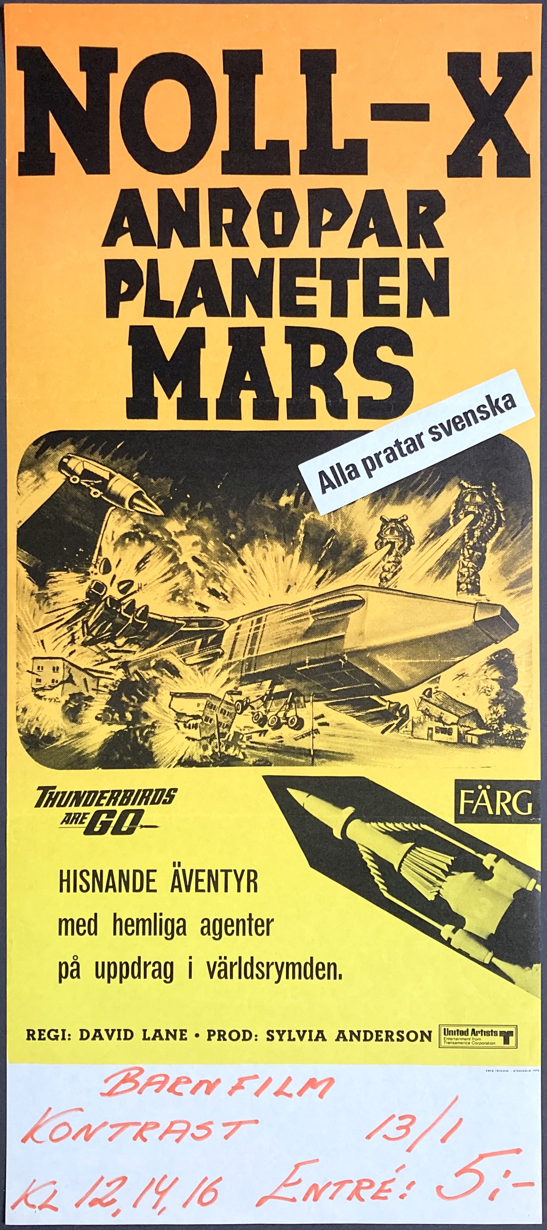 NOLL-X ANROPAR PLANETEN MARS (1966)