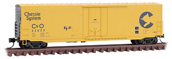 Standard 50" box car w/o roofwalk C&O Rd: #22824