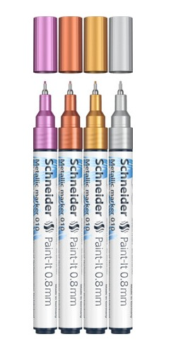 Schneider Metallic Marker Paint-It 010 0.8mm (4pcs) 