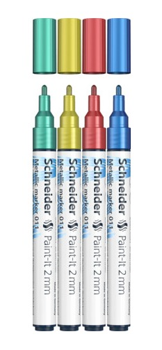 Schneider Metallic Marker Paint-It 011 2mm (4pcs) 