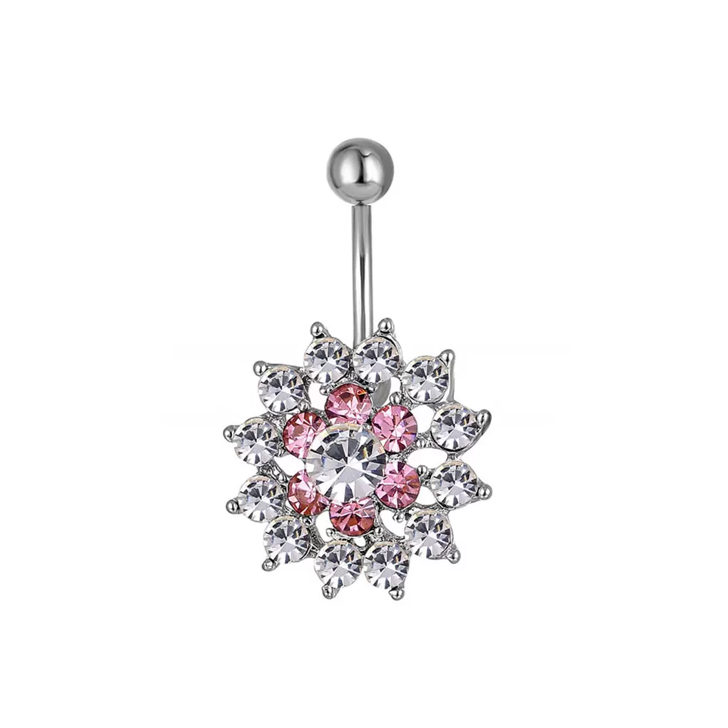 Navelpiercing blomma
