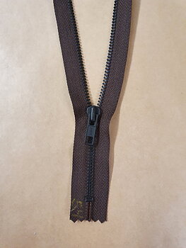 Blixtlås MGKC-56 54 cm fg Mörkbrun