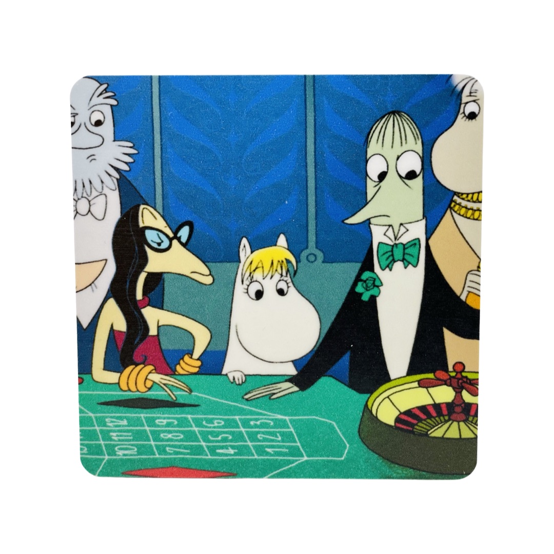 Mumin Glasunderlägg - Riviera - Casino