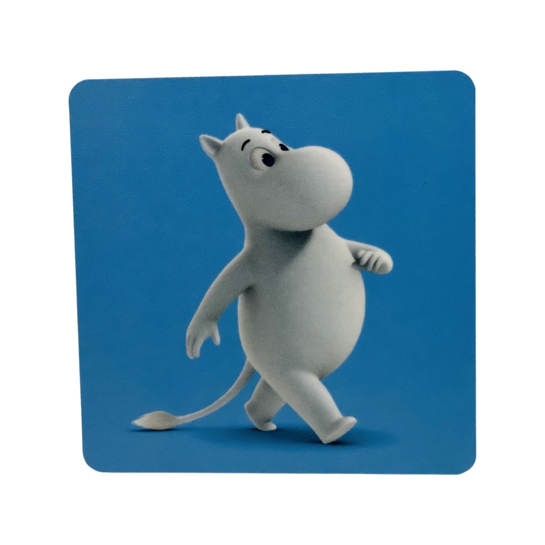 Moomin Glass coaster - Moomintroll Blue
