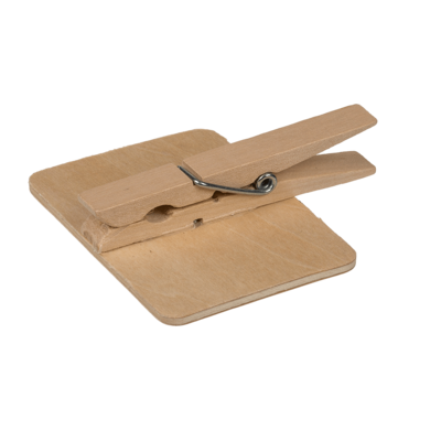 Mini wooden black board for writing with clip - 3