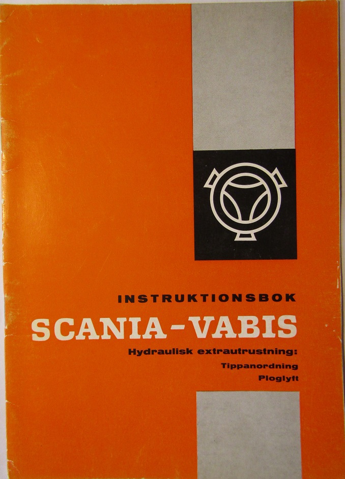 1962 Scania-Vabis  Hydraulisk extrautrustning Instruktionsbok