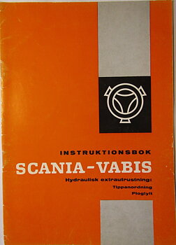 1962 Scania-Vabis  Hydraulisk extrautrustning Instruktionsbok